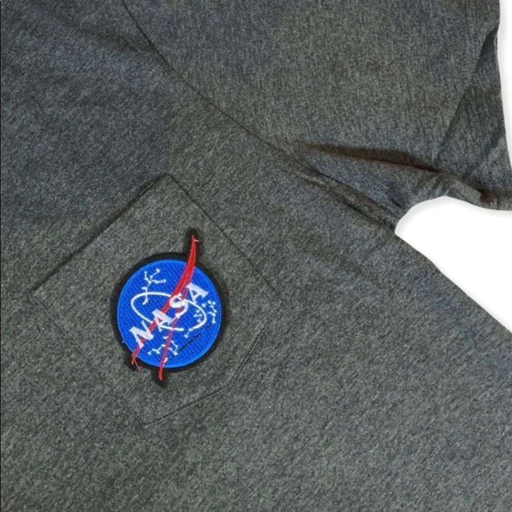 NWT Wool + Pepper Co. NASA Unisex Pocket Tee - Available in Black, Gray, White - Picture 5 of 9